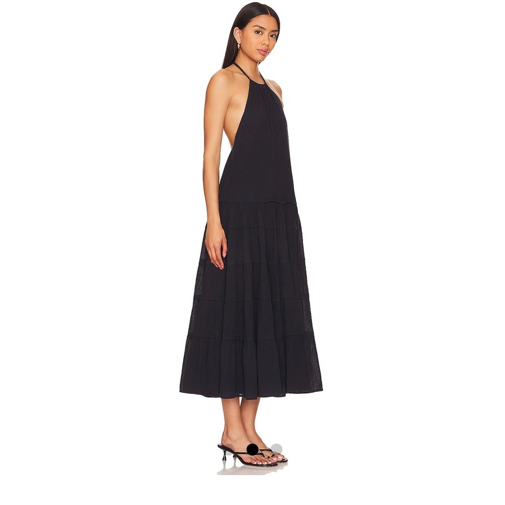 Free People Black Halter Maxi Dress